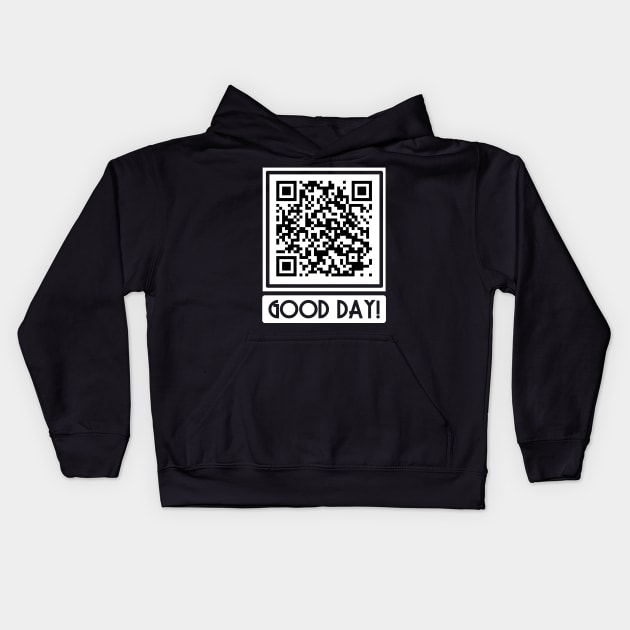 Rick Roll QR Code Kids Hoodie by Oh My Martyn